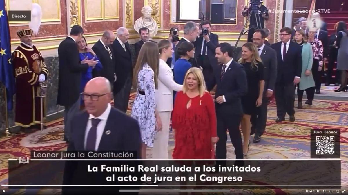 Sagredo ha acudido a la jura de la Constitución de la Princesa Leonor