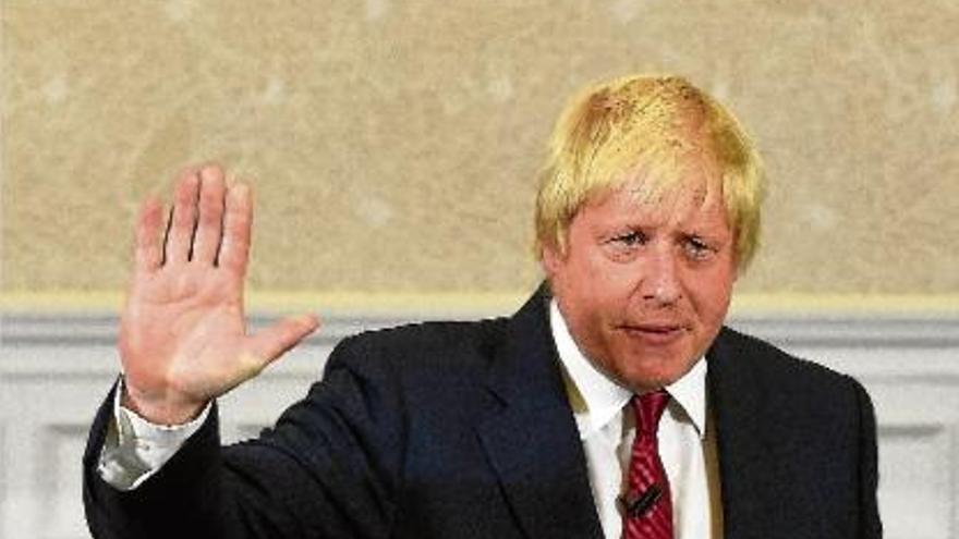 Boris Johnson va anunciar ahir, contra pronòstic, que s&#039;acomiada de la cursa per ser el nou primer ministre.