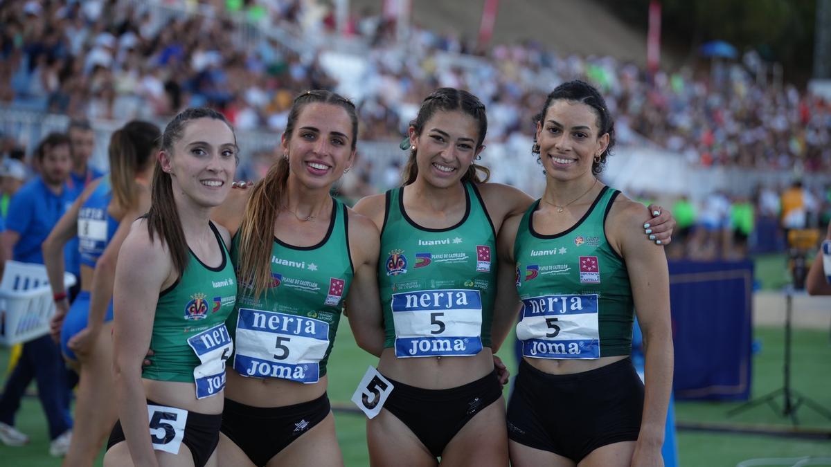 Bianca Acosta, Ona Rossell, Lucía Carrillo y Paula Sevilla se proclamaron campeonas de España en Nerja con 44.04.