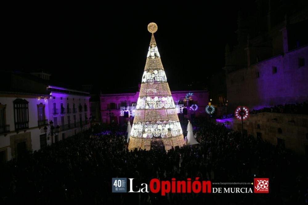 Encendido de luces de Navidad en Lorca