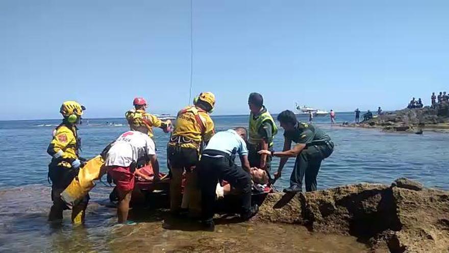 Rescatan a un turista en la Cova Tallada