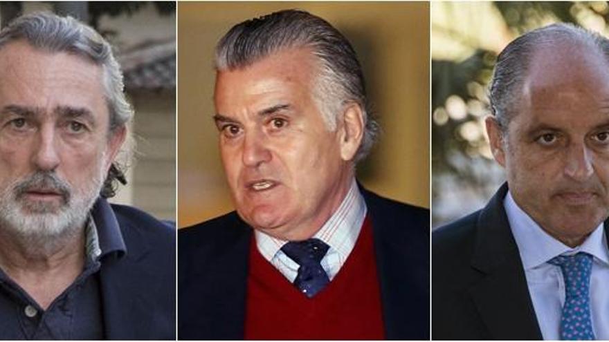 Correa, Bárcenas y Camps, implicados en el &#039;caso Gürtel&#039;.