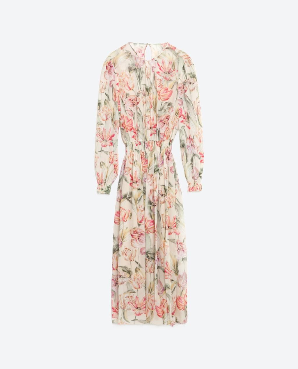 Vestido estampado, Zara