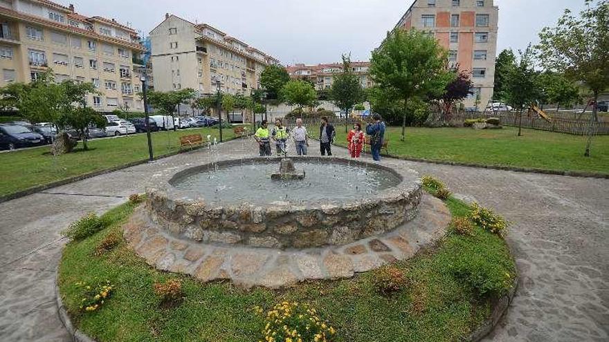 La nueva fuente del Parque de Ferreirós. // G.S.