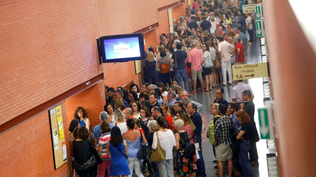 Oposiciones de Sanidad en València en una imagen de archivo.