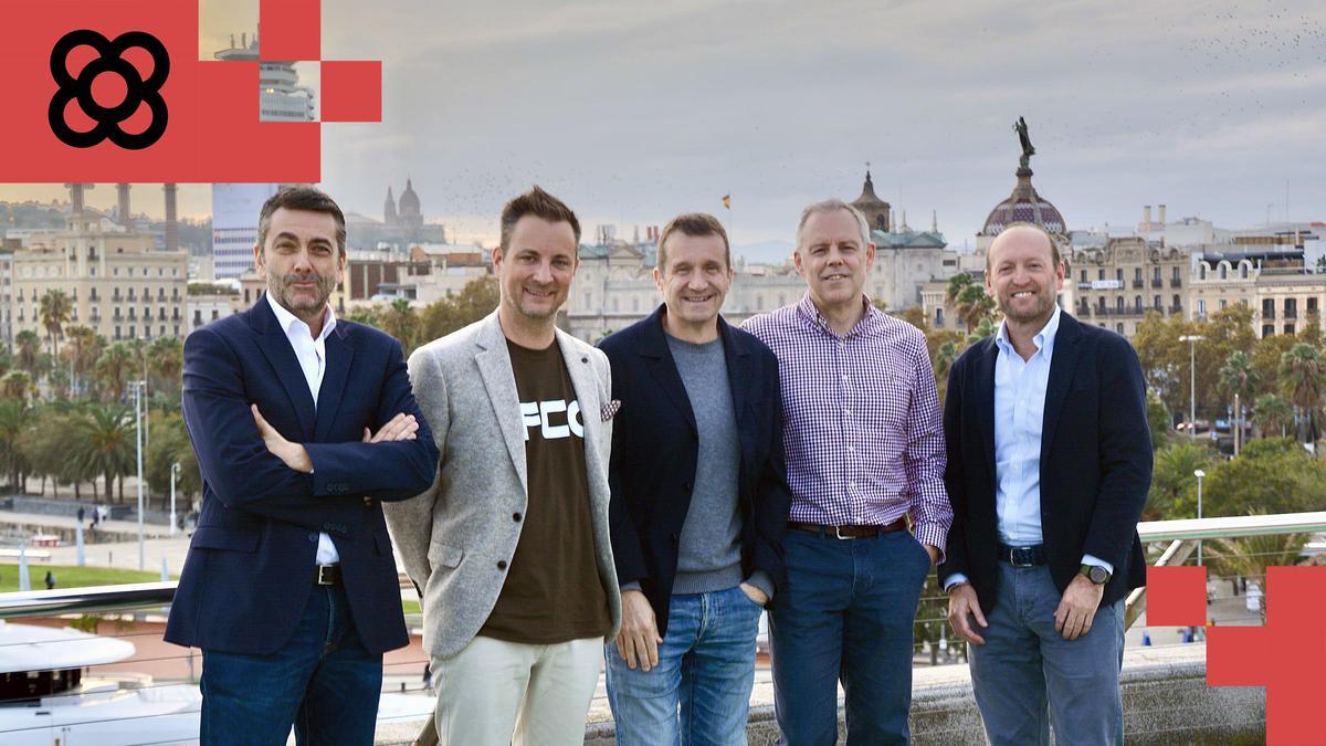 De izquierda a derecha, Juan Baselga (Tech Barcelona), Dr. Sebastian Grams (IFCO), Miquel Martí (Tech Barcelona), Michael Pooley (IFCO) e Íñigo Canalejo (IFCO)