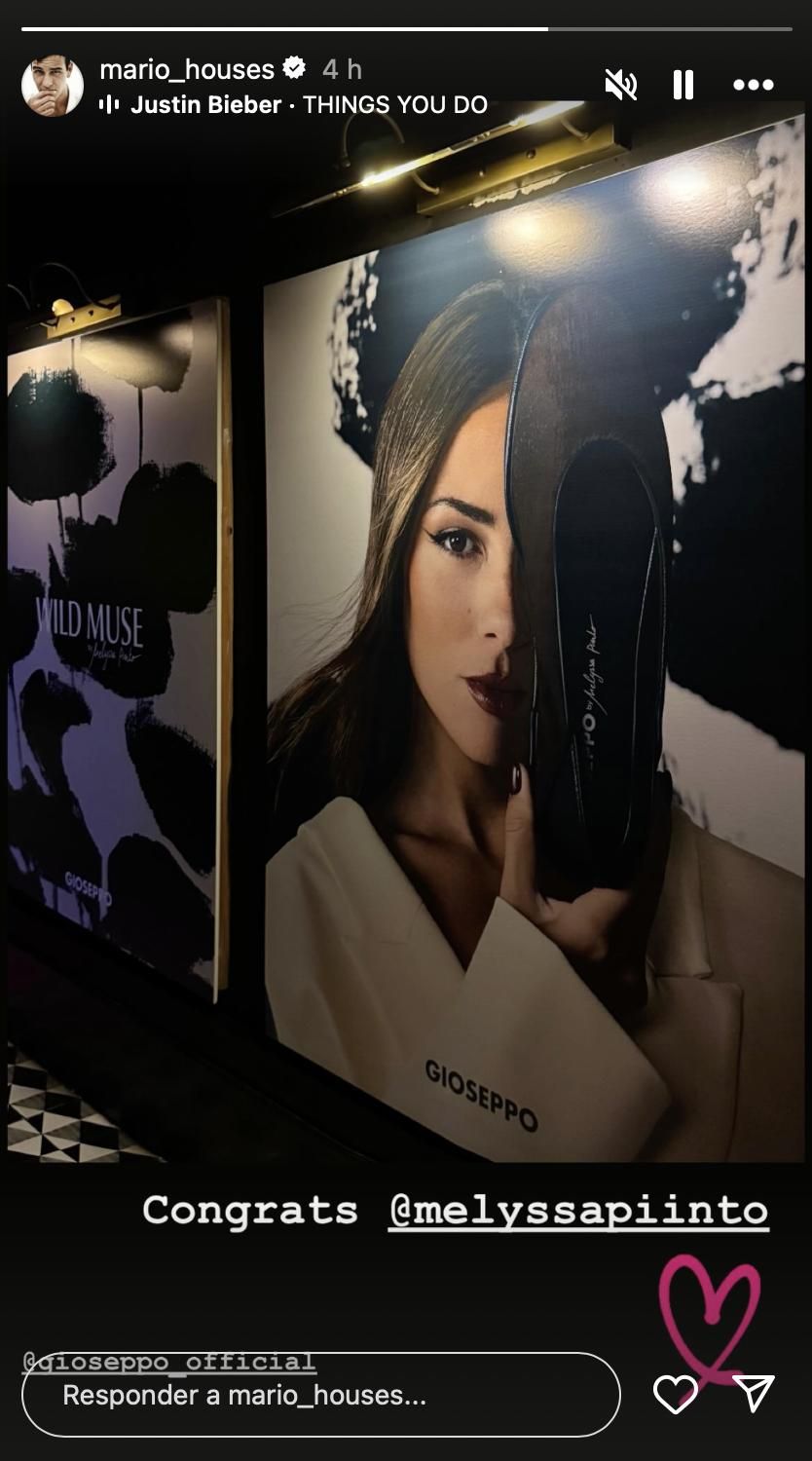 El romántico gesto de Mario Casas felicitando a Melyssa Pinto