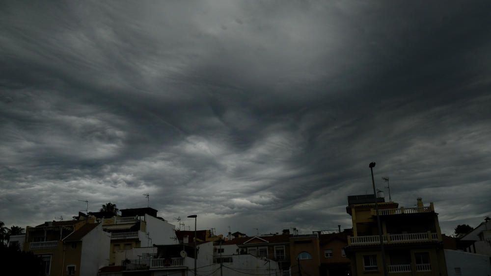 Tarde de tormenta eléctrica en Málaga
