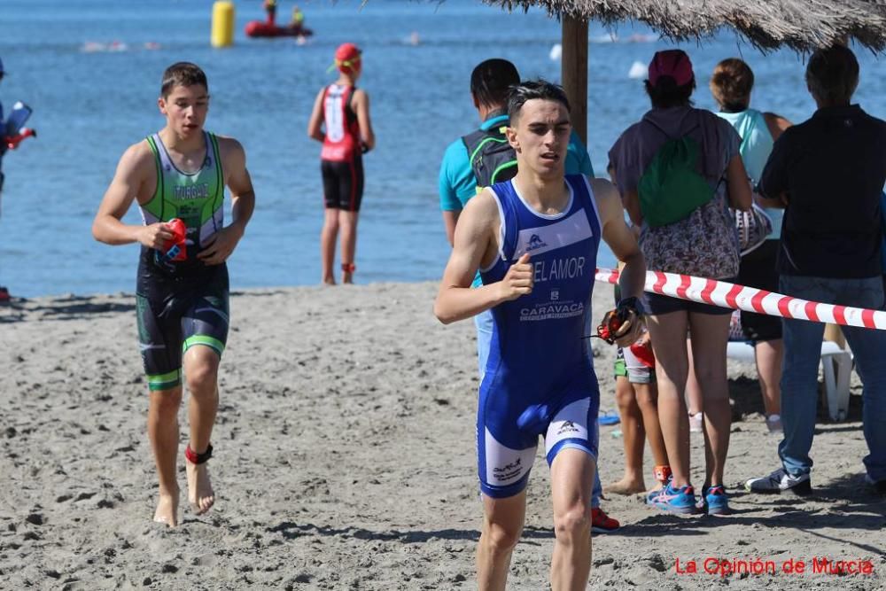 Final de triatlón de Deporte en Edad Escolar