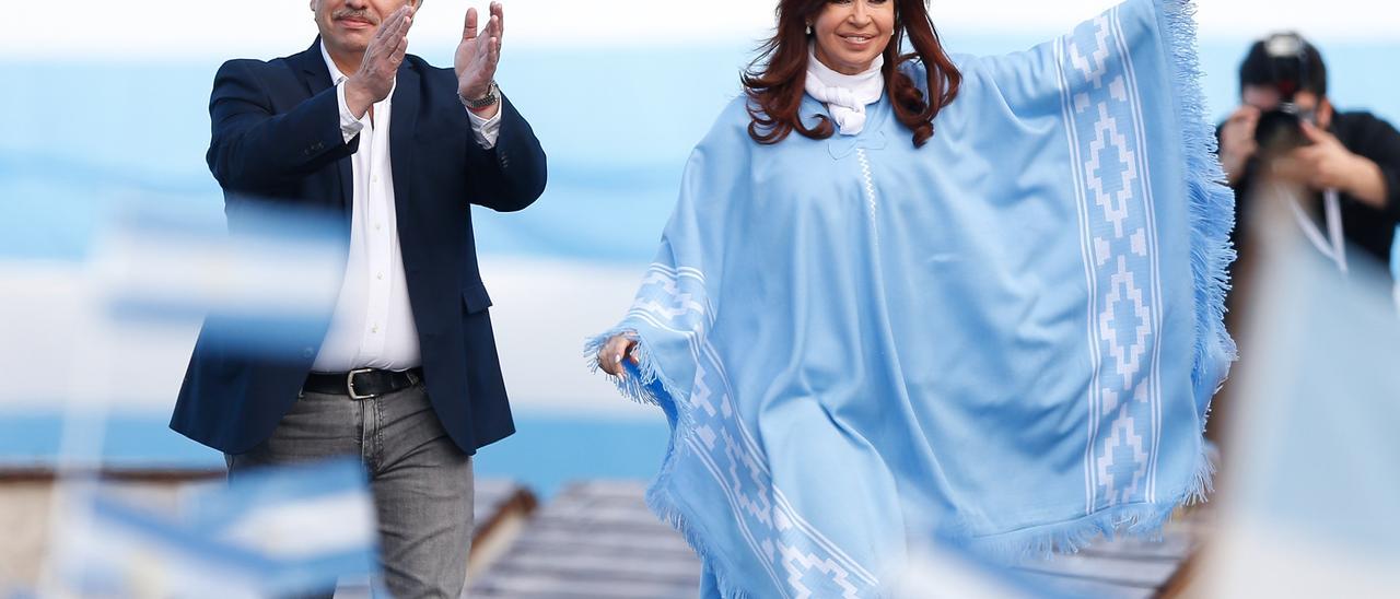 Alberto Fernández junto a Cristina Fernández de Kirchner.