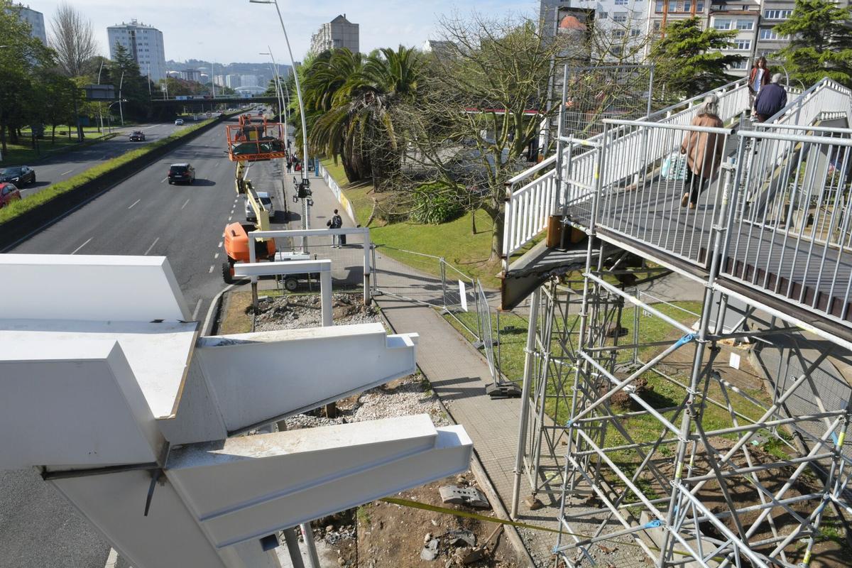 Avanza la obra para colocar la nueva estructura, que provocará nuevos cortes de tráfico este miércoles en horario nocturno.