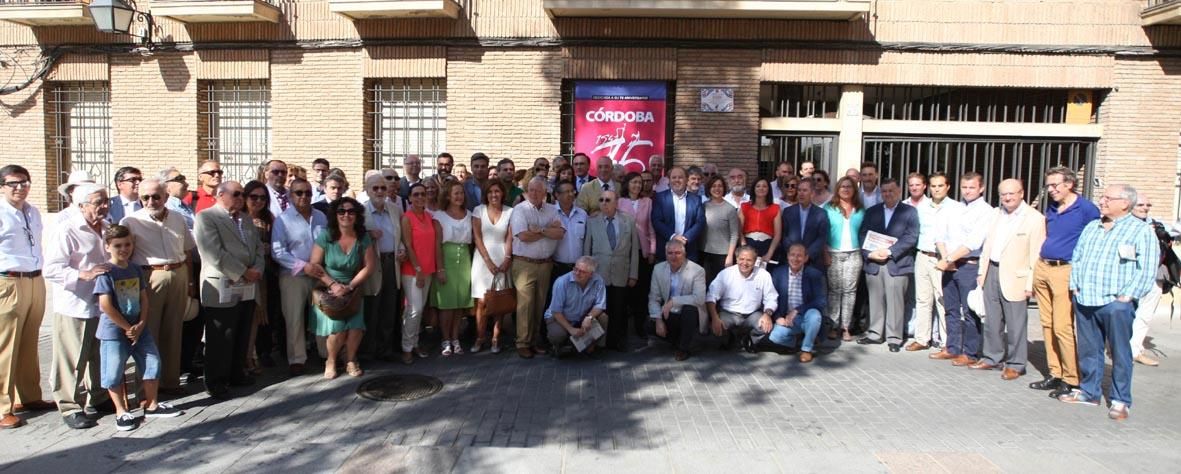FOTOGALERÍA / Diario CÓRDOBA celebra su 75 aniversario al descubrir un azulejo