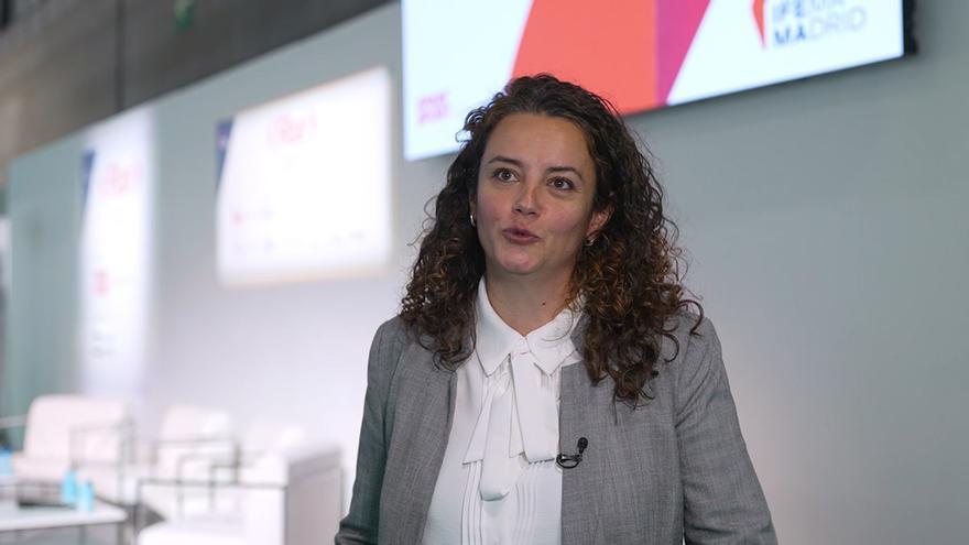Juana Hernández, Commercial Director of Playitas Resort Fuerteventura, discusses the significance of specialized sports tourism events at FITUR Sports.