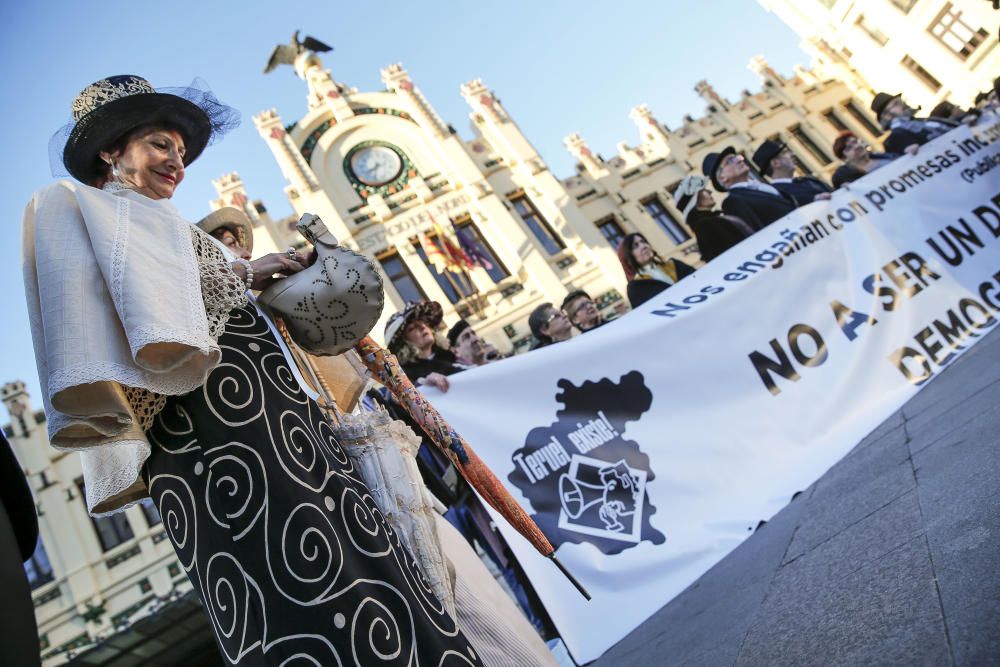 Protesta de Teruel Existe en València