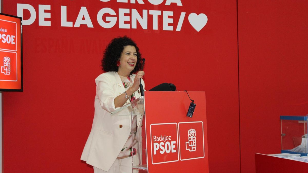 Silvia González, tras conocer el resultado de las primarias del PSOE de Badajoz.