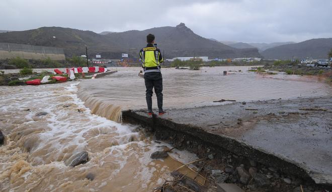 Las imágenes de la borrasca Therese a su paso por Gran Canaria (24/03/26)