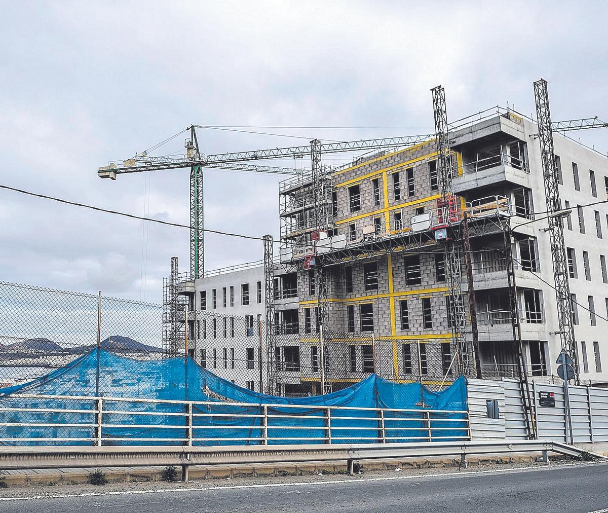 Edificio en construcción en Las Palmas de Gran Canaria