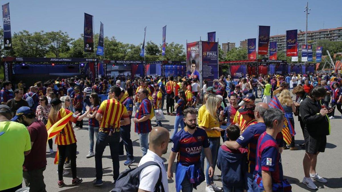 Fan Zone del Barça en la final de Copa del Rey de la temporada 2015/2016