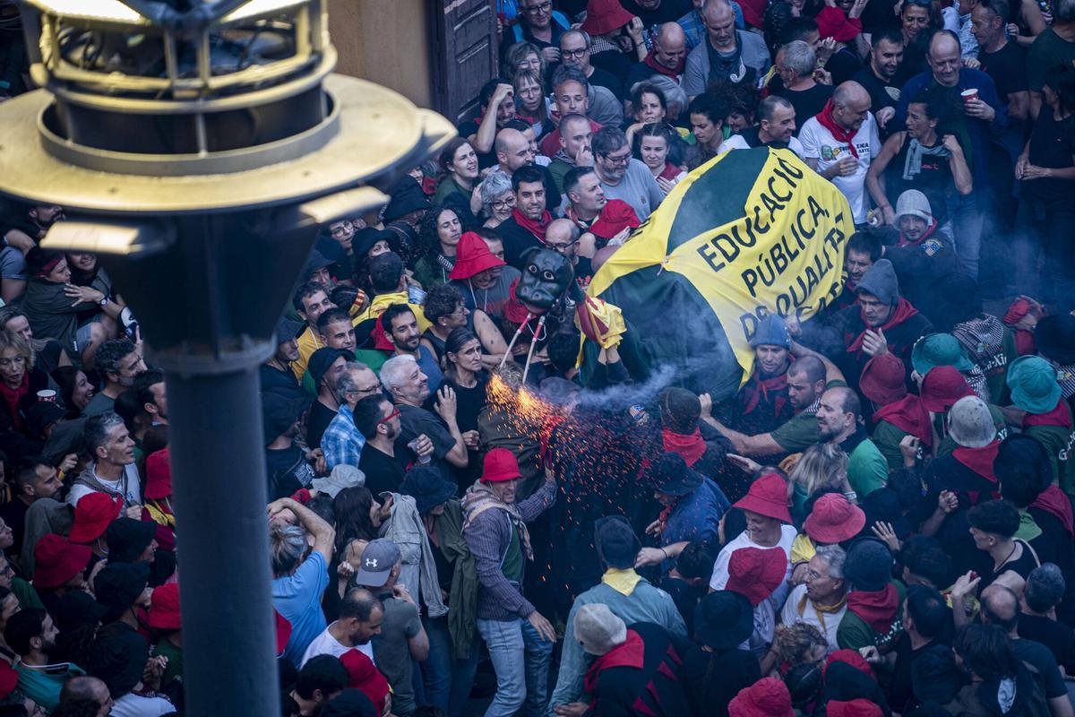 El Passacarrers de Patum d'aquest dimecres al vespre, en imatges