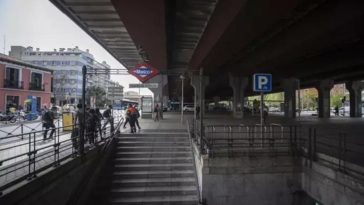 El 'escalextric' de Puente de Vallecas en una imagen de archivo.