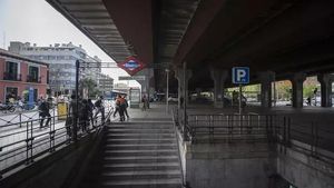 El escalextric de Puente de Vallecas en una imagen de archivo.