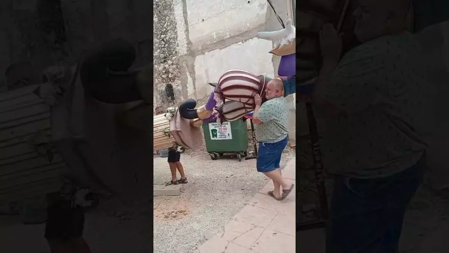 Desmontaje de la falla de Onil por la ola de calor