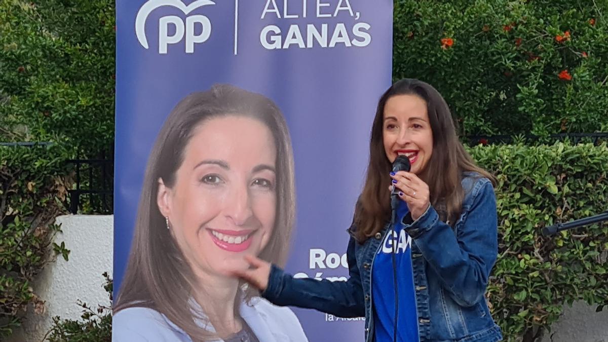 Rocío Gómez se centra en Altea la Vella para celebrar el acto principal de la campaña del PP