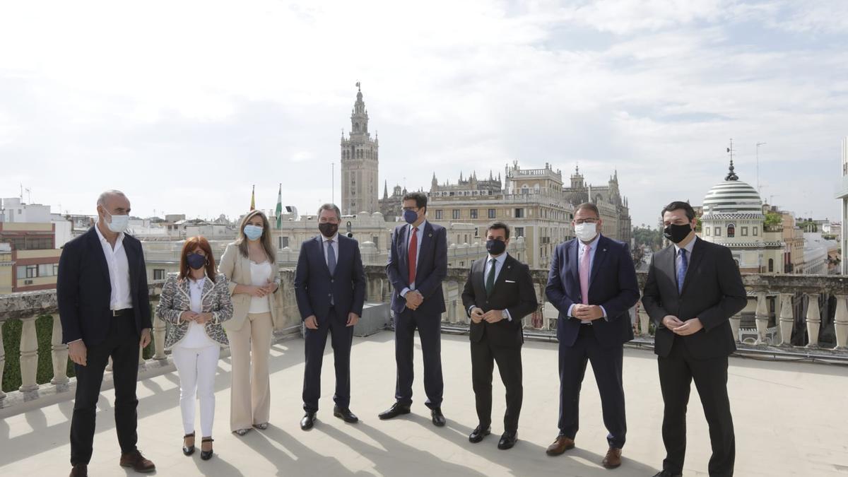 Acto promocional de las Ciudades Patrimonio celebrado en Sevilla.