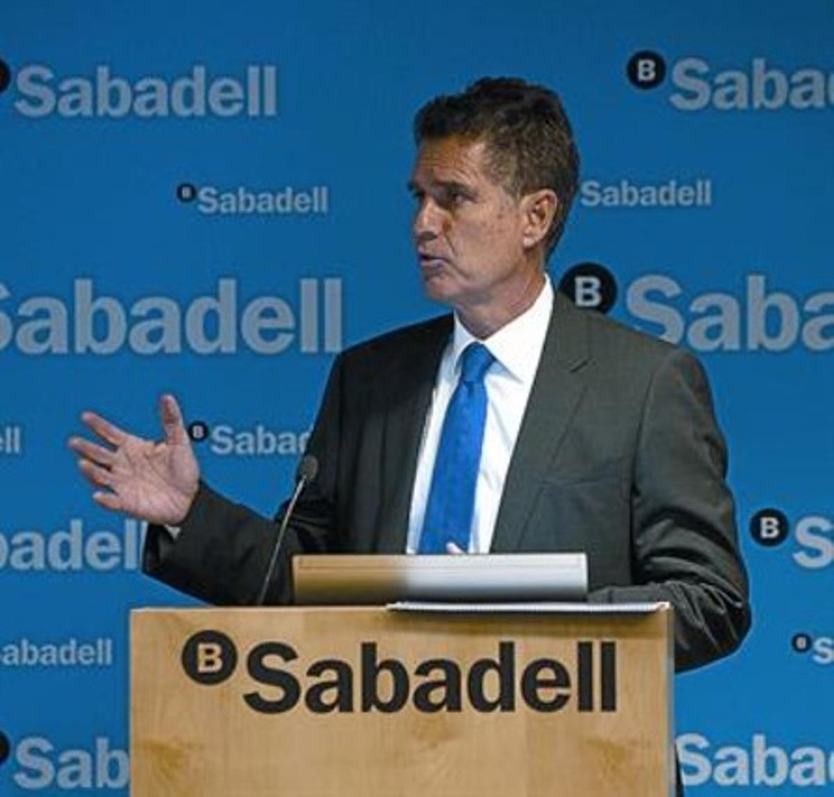 Jaume Guardiola, durant la presentació de resultats, ahir. Jaume Guardiola, durant la presentació de resultats, ahir.
