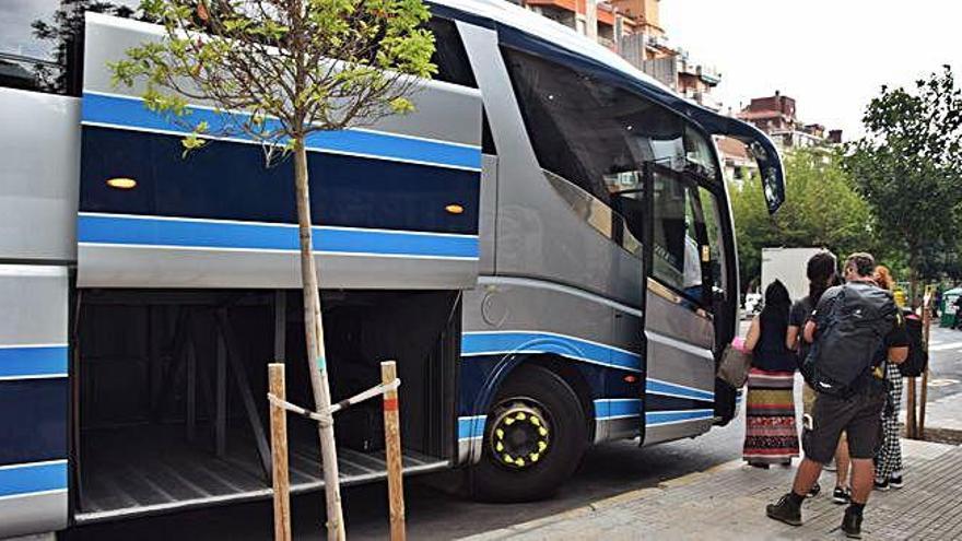 Usuaris del transport públic amb autobús, a Berga