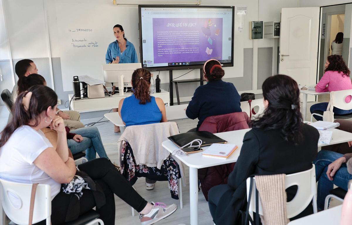Un grupo de profesores en una formación.