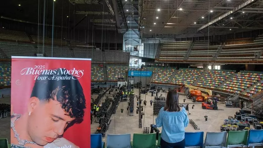 Todo preparado para el concierto de Quevedo esta noche en el Coliseum