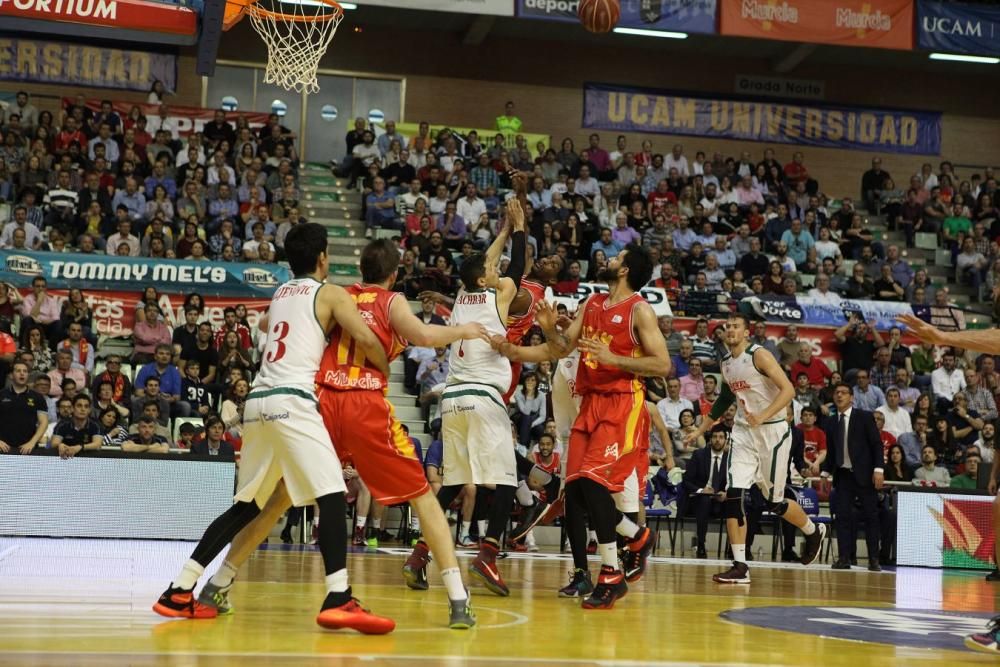 Baloncesto: El UCAM Murcia - Sevilla, en fotos