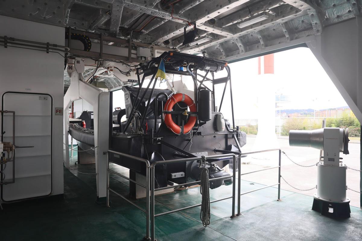 En imágenes: Así son las entrañas del "Conde de Ahumada", el buque más moderno de la Guardia Civil