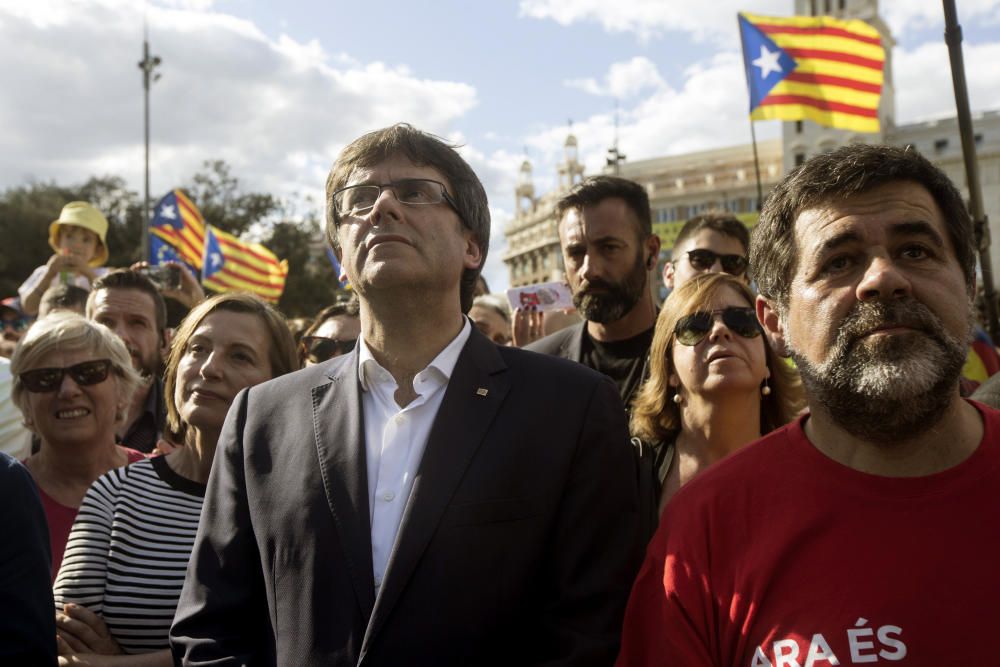 Concentració per la Diada 2017 a Barcelona