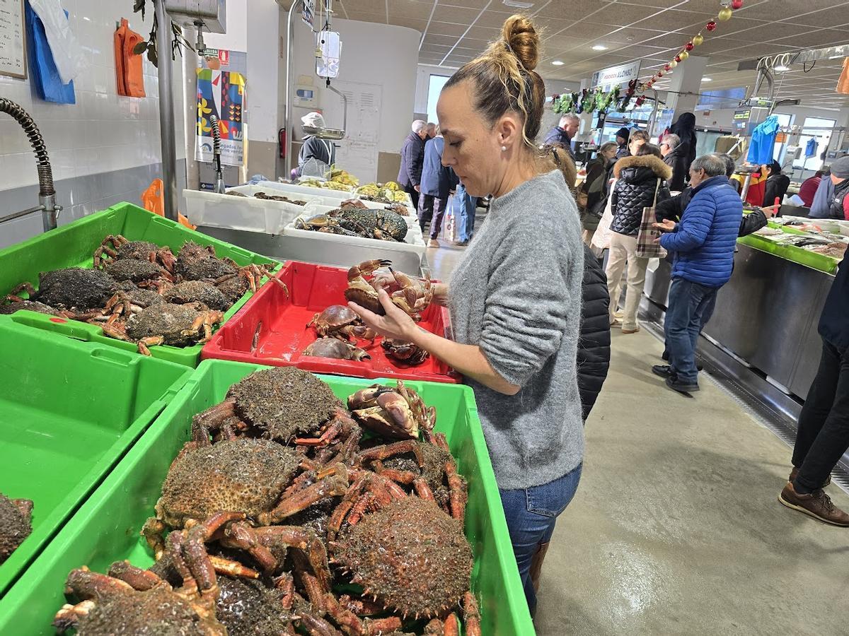 Tania Chao, la vendedora de Mariscos Gallego.