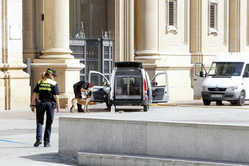 Fotogalería: Explosión en el interior de la basílica del Pilar