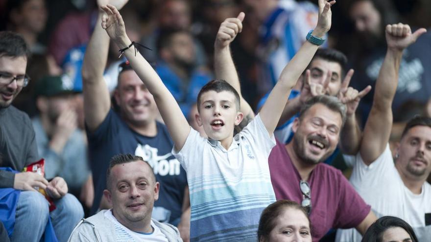 Aficionados en Riazor durante un partido del Dépor.