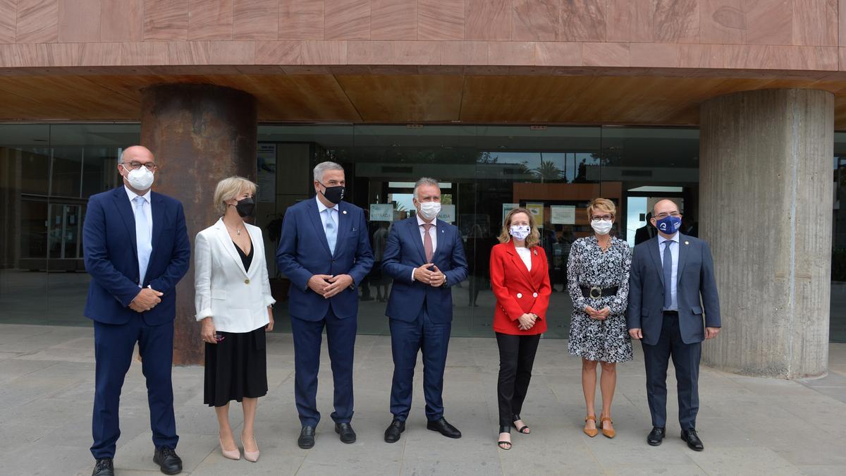 La ministra Nadia Calviño visita el Parque Científico Tecnológico de la ULPGC