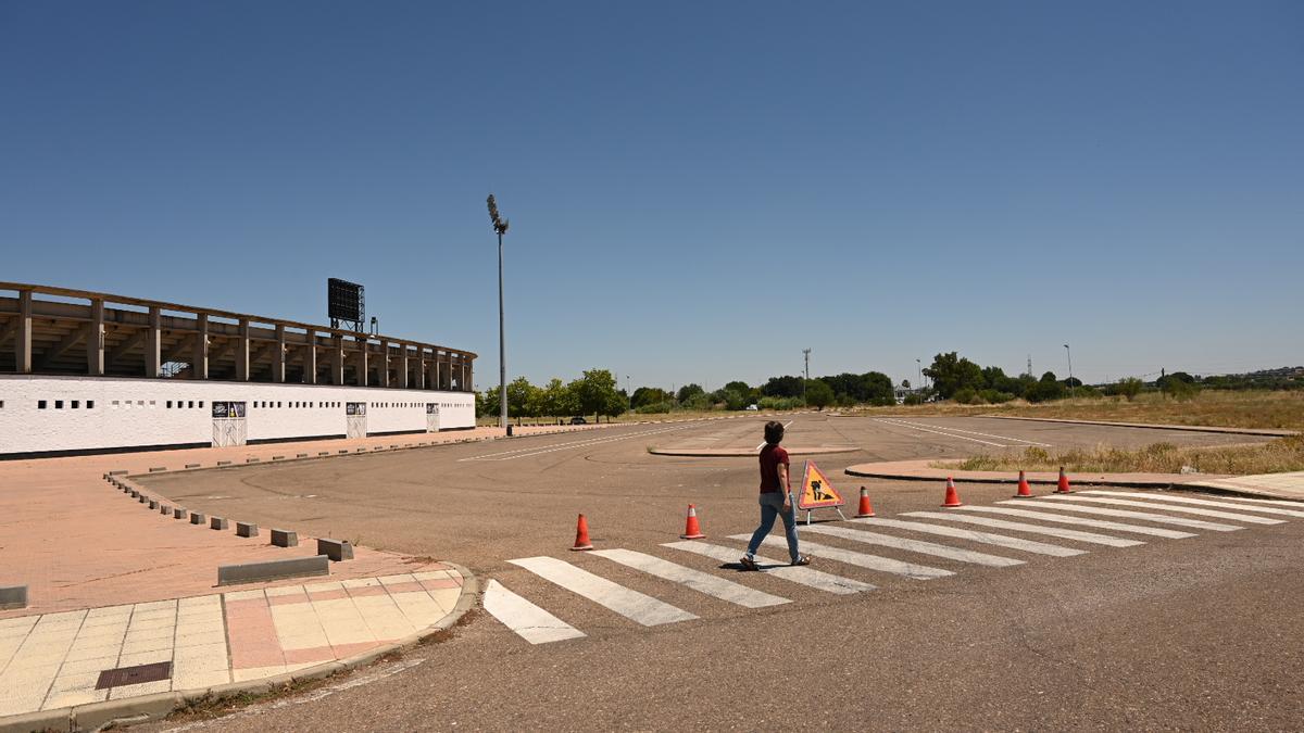 La zona donde se actuará se estaba señalizando ayer por la mañana.