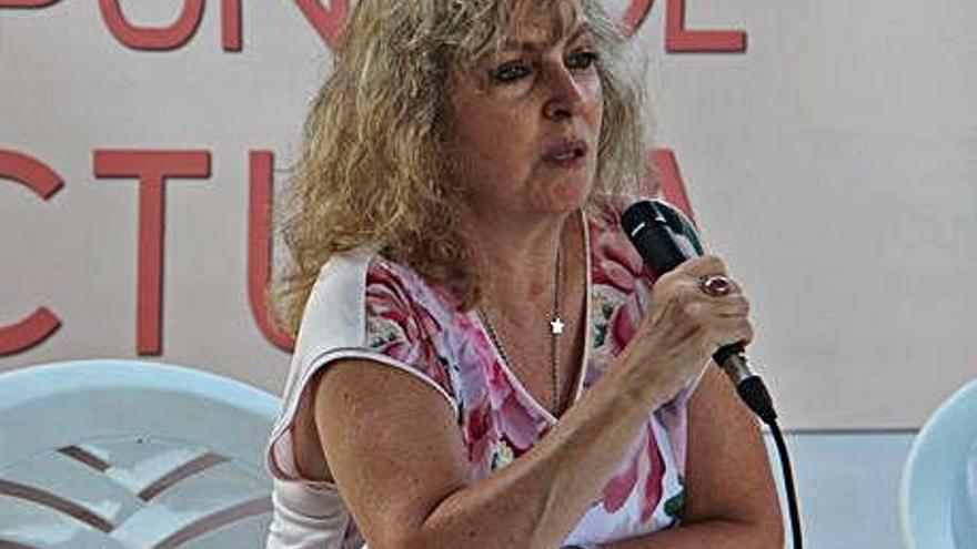 Maria Carme Roca, divendres passat al cicle d&#039;Agullana.