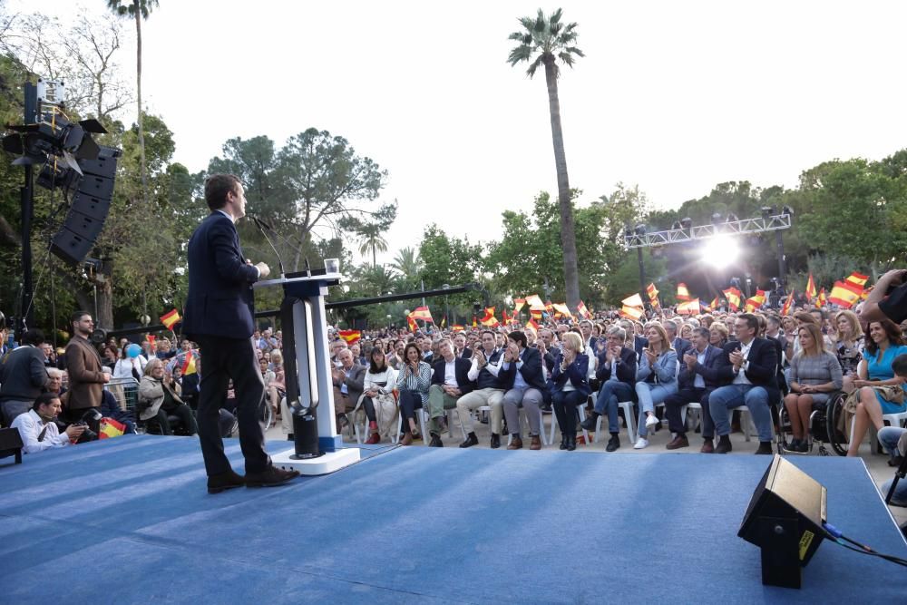 Pablo Casado visita Murcia un día antes del cierre de campaña