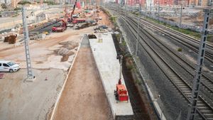 Fotografía de archivo de obras en el recorrido del Corredor  Maditerraneo