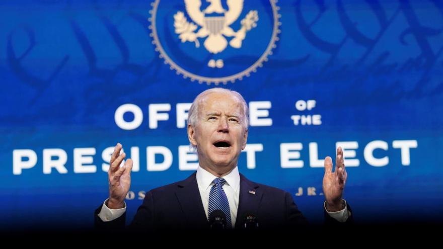 El presidente electo de EEUU, Joe Biden