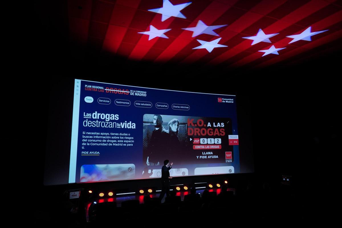 Presentación de la campaña de la Comunidad de Madrid 'K.O. a las Drogas'.