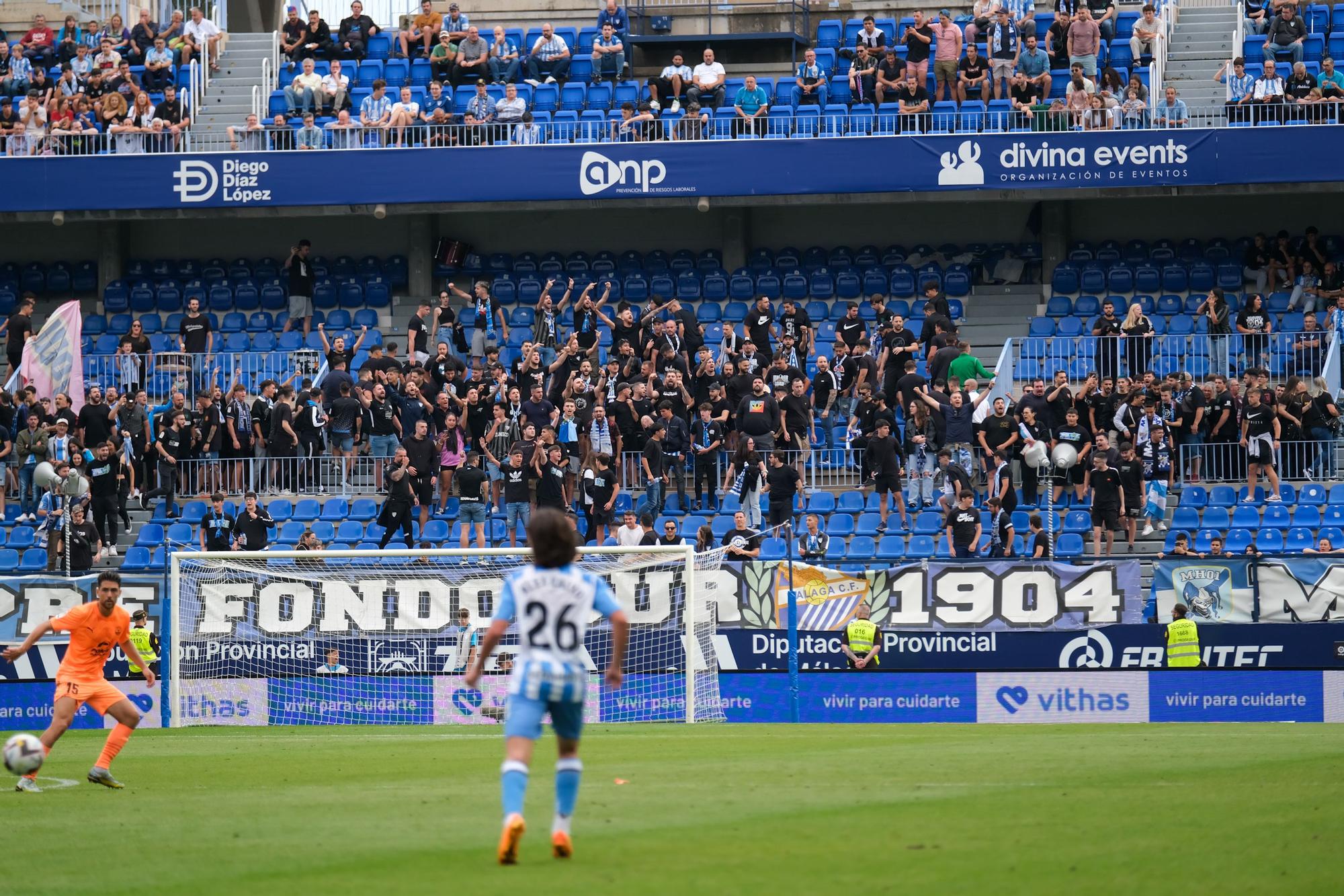 El Málaga CF - UD Ibiza, último partido de la Liga 22/23, en imágenes