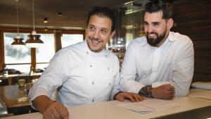Francis Paniego y Jordi Grau en el restaurante Ibaya, en Andorra.