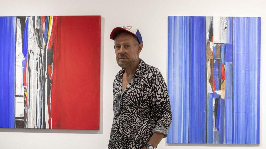 Carles Guasch, en la presentación de su nueva muestra en Sa Nostra Sala. | CIE