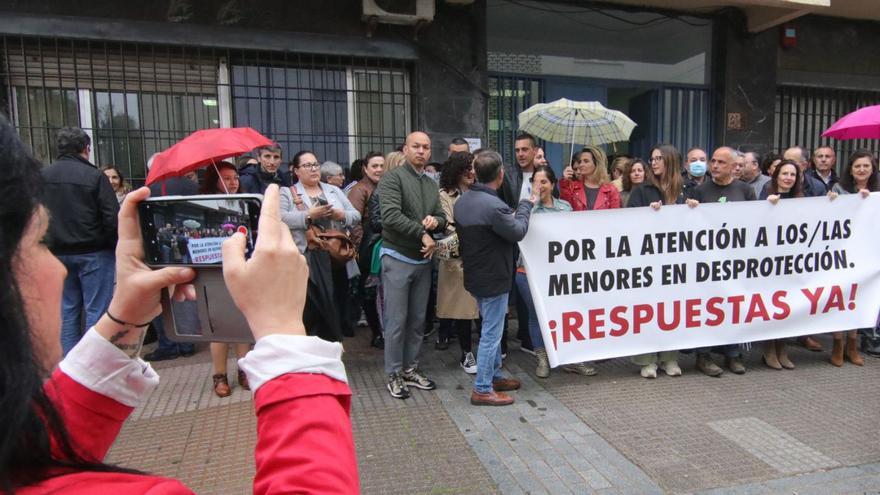 Concentración por falta de personal en protección de menores.