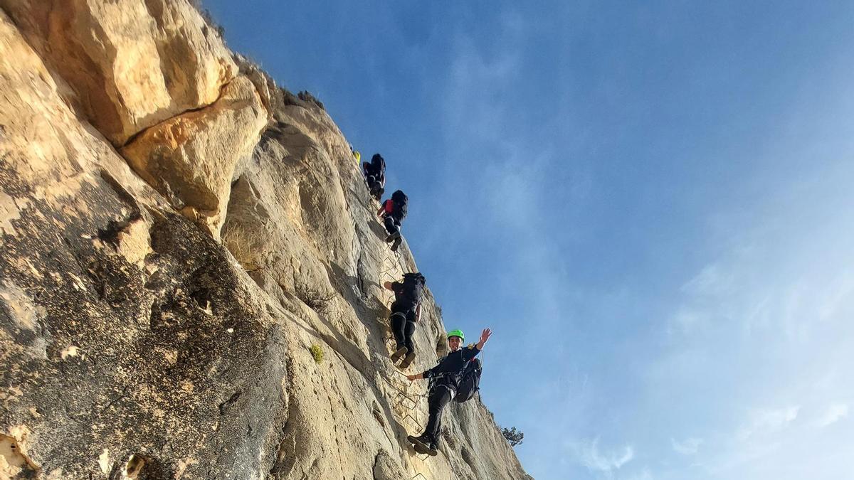 Una vía Ferrata de Villena.